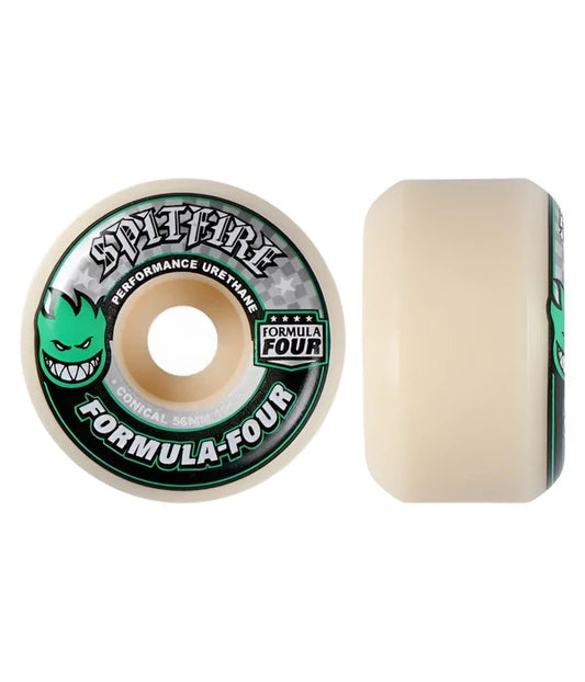 SPITFIRE FORMULA FOUR CONICAL WHEELS (NATURAL GREEN) 101A