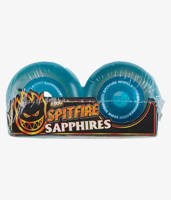 SPITFIRE SAPPHIRE WHEELS (CLEAR BLUE) 56 MM 90A