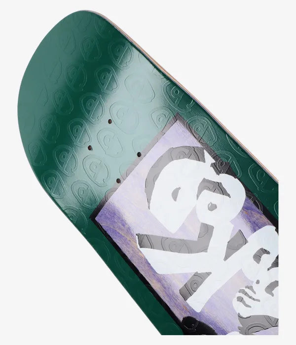 KROOKED TEAM INCOGNITO EMBOSSED 9.25" SKATEBOARD DECK (DEEP SEA GREEN)