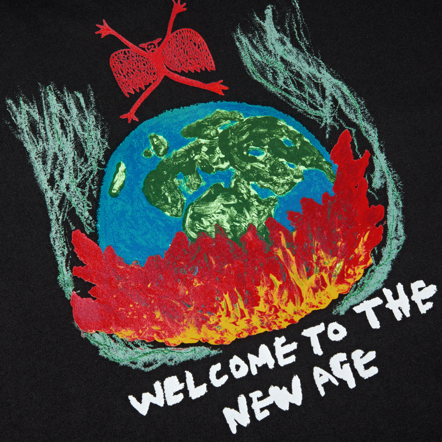 POLAR LS TEE | WELCOME TO THE NEW AGE - BLACK