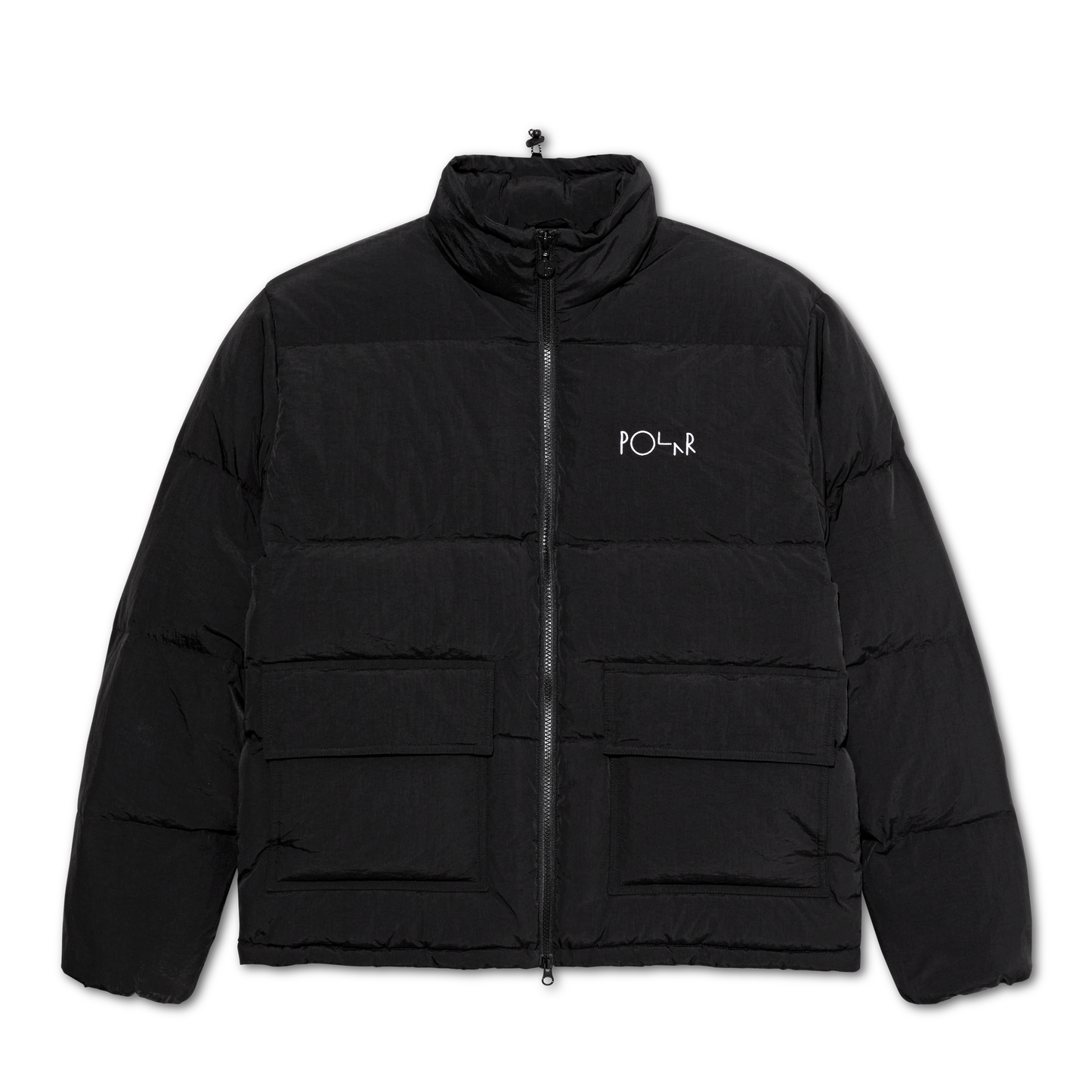 POLAR POCKET PUFFER JACKET - BLACK