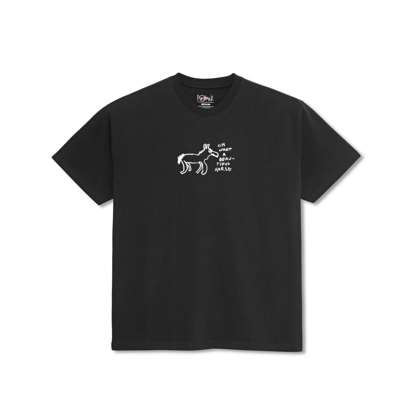 POLAR TEE | BEAUTIFUL HORSES - BLACK