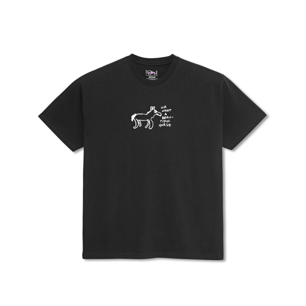 POLAR TEE | BEAUTIFUL HORSES - BLACK