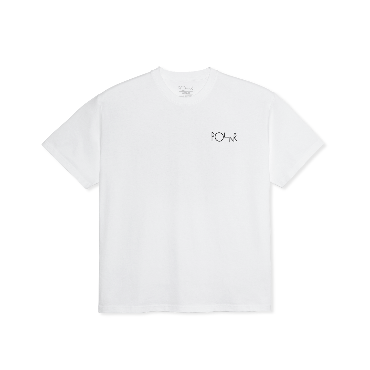 POLAR TEE | FILL LOGO - WHITE