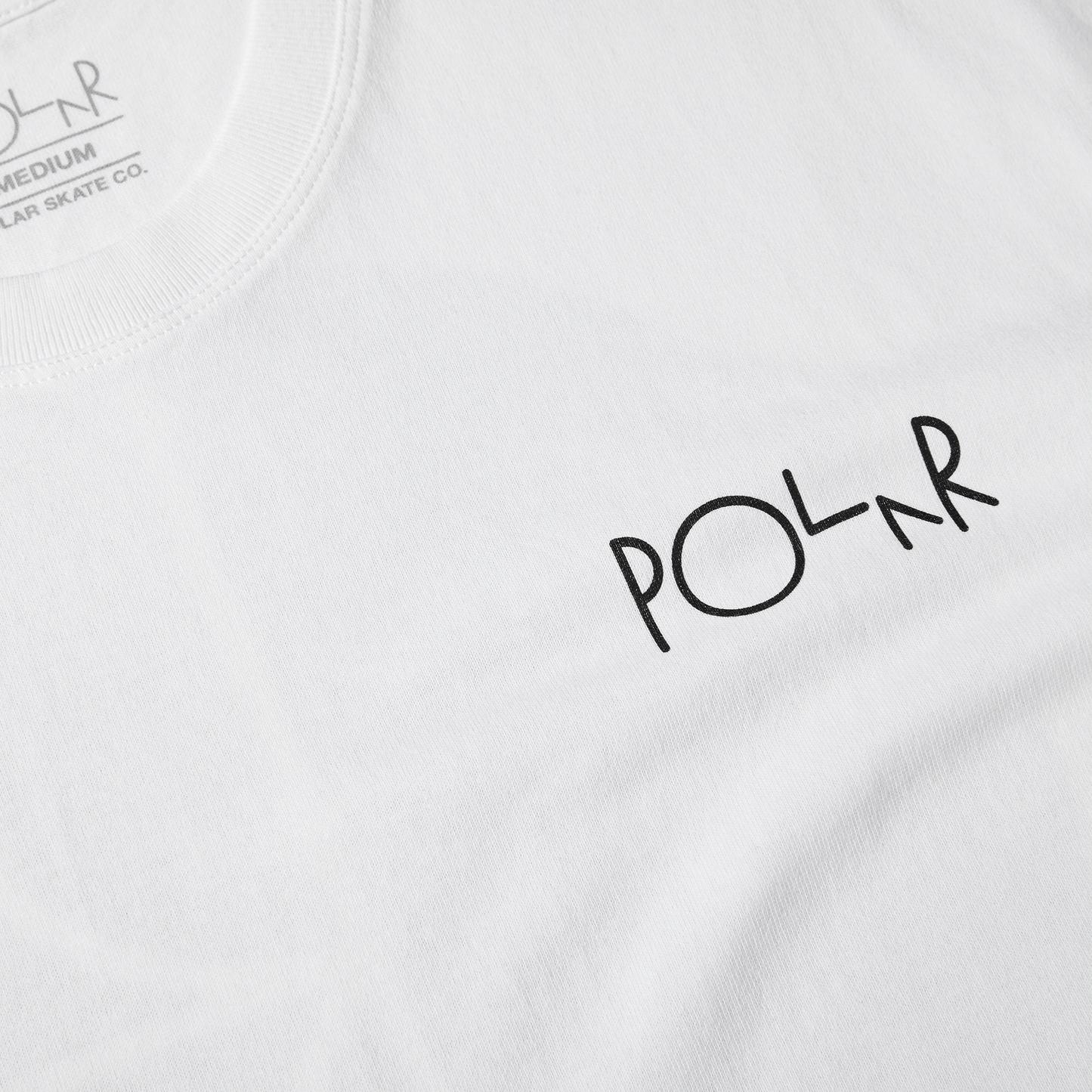 POLAR TEE | FILL LOGO - WHITE