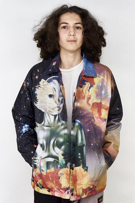 RIPNDIP Galactica Coaches Jacket Black